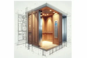 ascensor moderno, medidas 