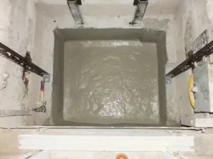 Cuál es la profundidad del foso de un ascensor