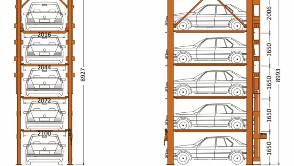 Torre de estacionamiento de 5 niveles